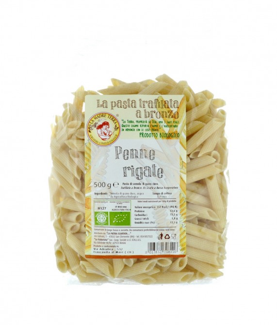 Penne rigate di semola biologiche - 500 gr